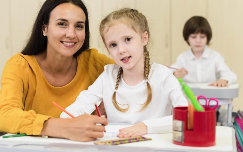 woman-sitting-her-student